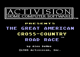 Great American Cross-Country Road Race (The) atari screenshot