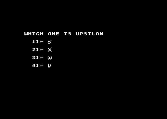 Greek Alphabet Tutor (The) atari screenshot