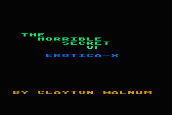 Horrible Secret of Erotica-X (The) atari screenshot