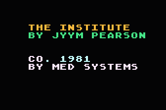 Institute (The) atari screenshot