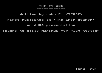 Island (The) atari screenshot