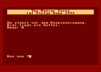 Maniac Tales (The) atari screenshot