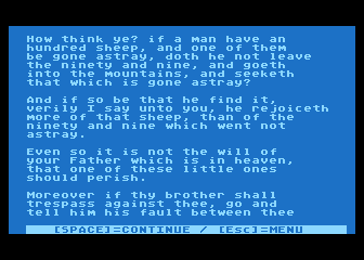 New Testament of the Holy Bible (The) atari screenshot