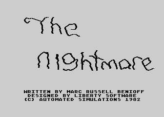 Nightmare (The) atari screenshot