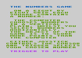 Numbers Game (The) — screenshot 1