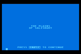 Plains of Salisbury (The) atari screenshot