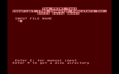 Print Tool (The) atari screenshot