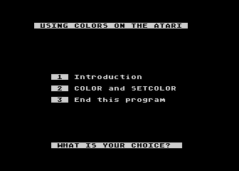 Programmer's Program (The) atari screenshot