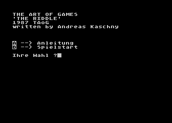 Riddle (The) atari screenshot