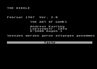 Riddle (The) atari screenshot