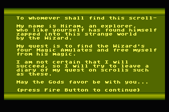 Scrolls of Abadon (The) atari screenshot