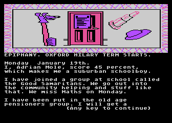 Secret Diary of Adrian Mole (The) atari screenshot