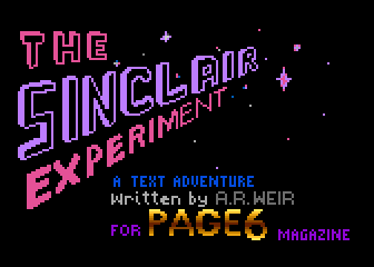 Sinclair Experiment (The) — screenshot 1