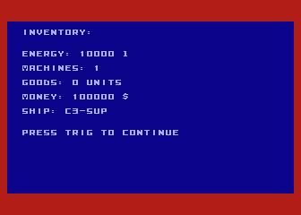 Space Factory (The) atari screenshot