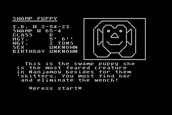Swamp Game (The) atari screenshot