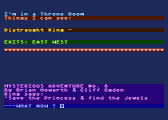 Mysterious Adventure No.  8 - The Wizard of Akyrz atari screenshot