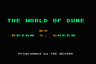 World of Dune (The) atari screenshot