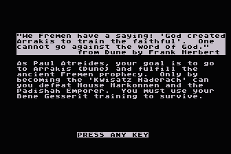 World of Dune (The) atari screenshot