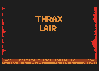 Thrax Lair atari screenshot