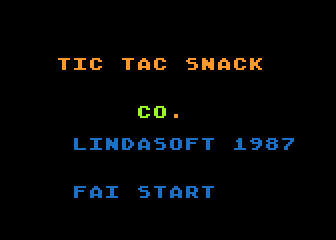 Tic-Tac-Snack atari screenshot