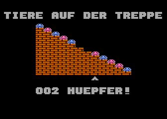 Tiere auf der Treppe