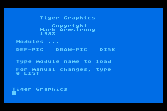 Tiger Graphics atari screenshot