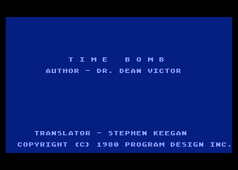 Time Bomb atari screenshot