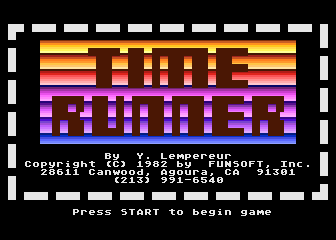 Time Runner atari screenshot
