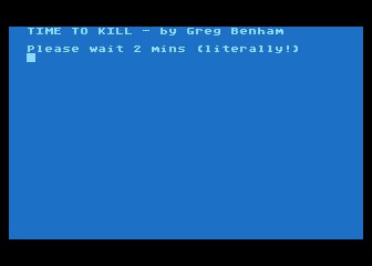 Time to Kill atari screenshot