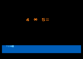 Times Tables atari screenshot