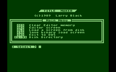 Title Maker atari screenshot