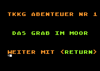 TKKG - Das Leere Grab im Moor atari screenshot