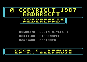 Topografie Nederland atari screenshot