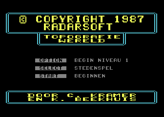 Topografie Wereld atari screenshot