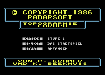 Topographie Europa atari screenshot