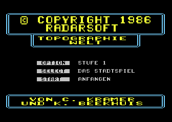 Topographie Welt atari screenshot