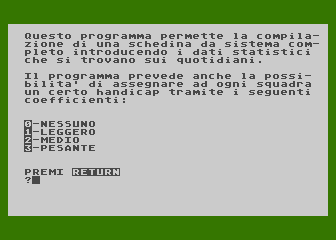 Totocalcio atari screenshot