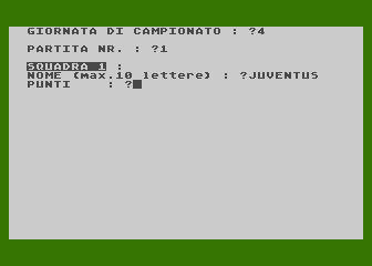 Totocalcio atari screenshot