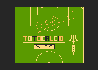 Totocalcio Atari atari screenshot