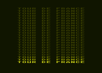 Tour de France atari screenshot