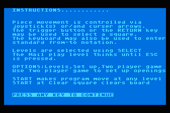 Tournament Checkers atari screenshot