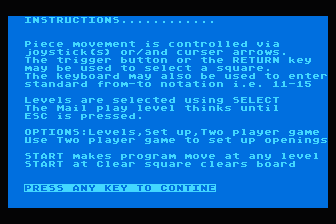Tournament Checkers atari screenshot