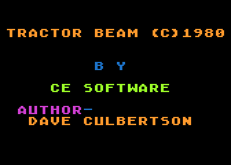 Tractor Beam atari screenshot