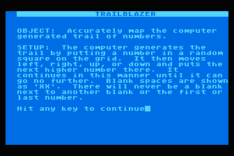Trailblazer atari screenshot