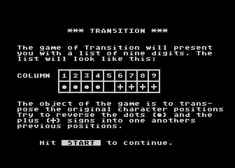 Transition atari screenshot