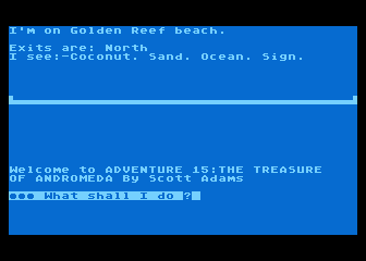 Adventure No. 15 - The Treasure of Andromeda — screenshot 1