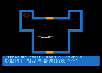 Treasure Storm atari screenshot