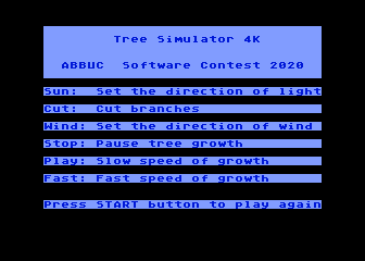 Tree Simulator 4K atari screenshot