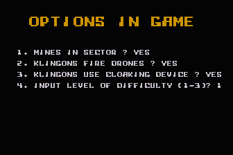 Trekkie atari screenshot