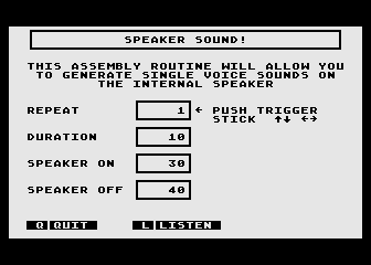 Tricky Tutorial No. 10 - Sound Effects atari screenshot